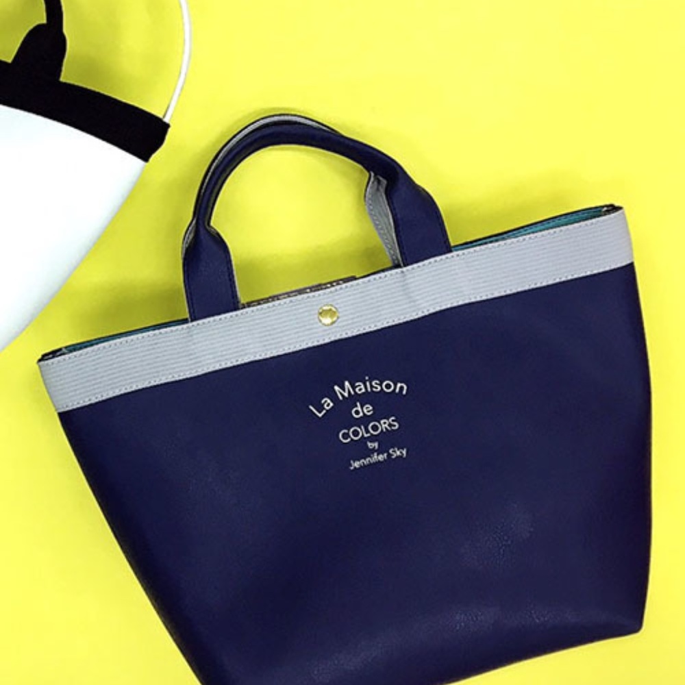 Colors by Jennifer Sky Navy Blue Tote